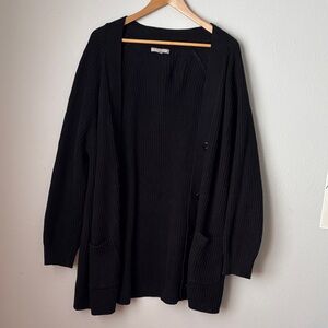 Black Knit Cardigan